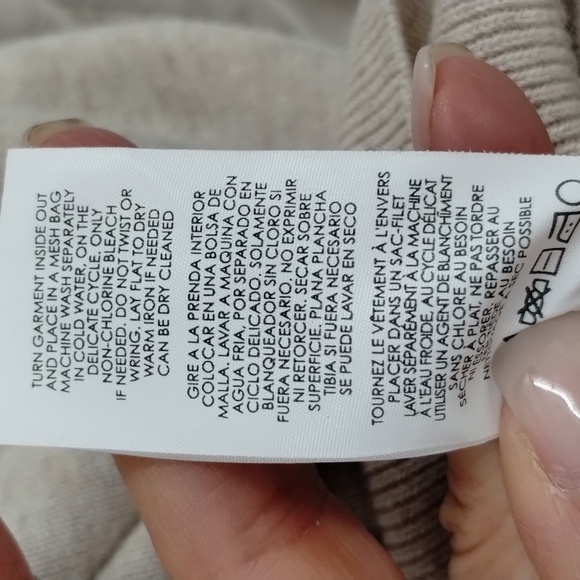 CAbi 4416 Songbird Sweater Fair Isle Pullover Embroidered Size Small Beige - Picture 3 of 8